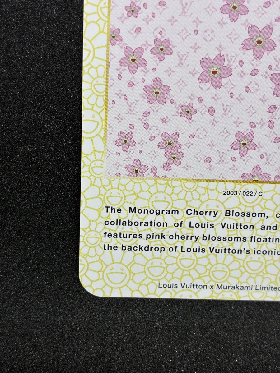 Louis Vuitton x Murakami Trading Card Monogram Cherry Blossom Pink