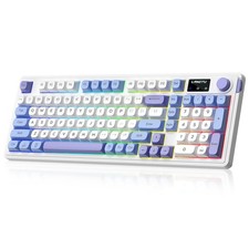 L98 Wireless Gaming Keyboard, Cute Creamy Keyboard with Number Pad, Tri-Mode ...