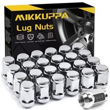 MIKKUPPA 24pc M14x1.5 Lug Nuts 35mm 19mm Hex Short Aftermarket Wheel Nuts
