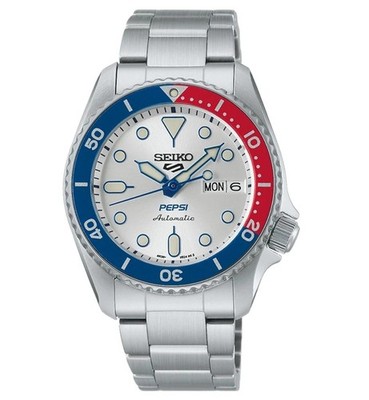 New Seiko 5 Sports x Pepsi Limited Edition SRPL99 Men's Watch | eBay