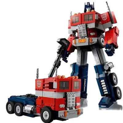 1508PCS Creative Robot Optimus Prime Transformation Mech Building Blocks Assembl