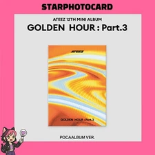 READY STOCK ATEEZ - 12th Mini Album GOLDEN HOUR : Part.3 POCA VER Official KPOP