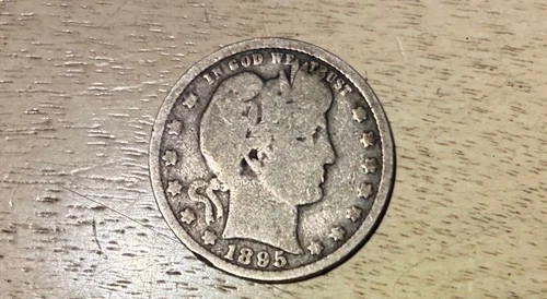 1895-S Barber Silver Quarter * Semi Key Date * 25c Set Break Great for a Book