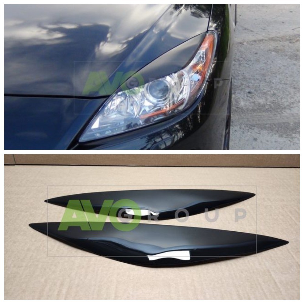 Headlight Eyelids for Mazda 3 2009-2013 ABS Gloss | eBay