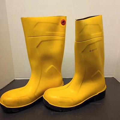 Dunlop Purofort MultiGrip Yellow Safety Steel Toe Size 12 Tall