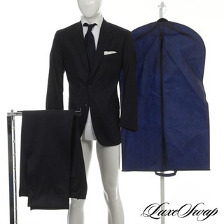LNWOT J. Tuta Press Made in Canada blu navy scuro flanella melange 3B 1V FF 42R