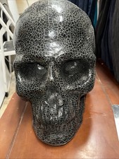 Target Hide And Eek Black Foam Decorative Halloween Skeleton Skull Prop 16x 16