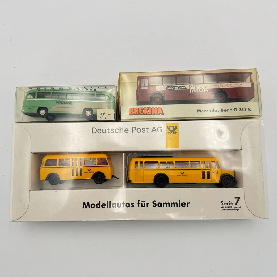 Brekina H0 Deusche Bundespost MAN MKN 630 MB O 317 K Touring OVP -MONI- - Bild 1 von 4