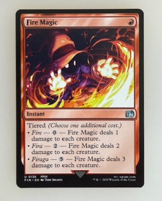 Magic the Gathering: Fire Magic Final Fantasy Regular NM