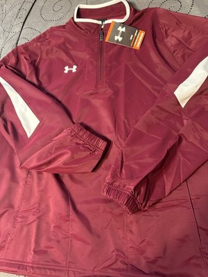 UNDER ARMOUR VINTAGE ALLSEASONGEAR #609 DEEP RED ZIP. JACKET SIZE XL MEN $59.99