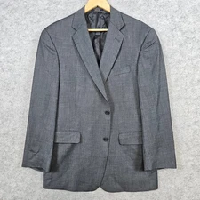 Von Maur Hart Schaffner Marx Gold Trumpeter Gray Wool Blazer Men's 42S Preppy