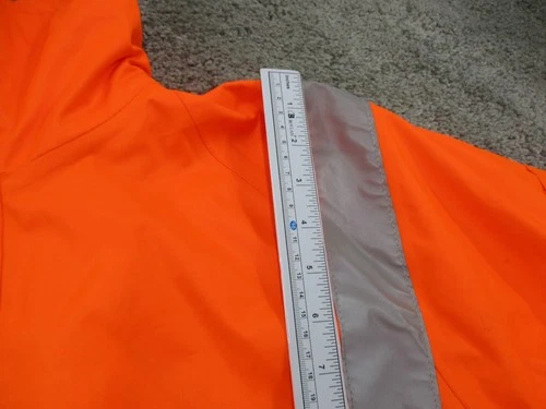 Bisley Tradie Jacket Large Long Sleeve Orange Blue Wet Weather Wear Zip Up image 10