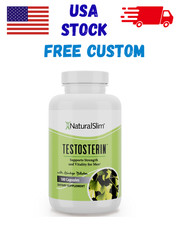 NaturalSlim Testosterin Men's Multivitamins Testosterone Booster 180 Capsules
