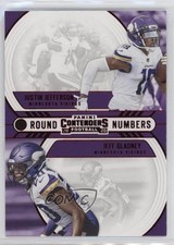 2020 Panini Contenders Round Numbers Ruby Jeff Gladney Justin Jefferson 1b30