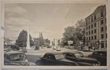 Vintage Postcard RPPC Street Scene Marianna Florida Cline Photo  AA131