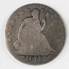 1853 Seated Liberty Silver Half Dollar 50c Arrows & Rays About Good AG SLHD1