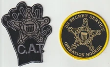 Operation Hooker & CAT Secret Service obsolete patch pair shipped from Australia