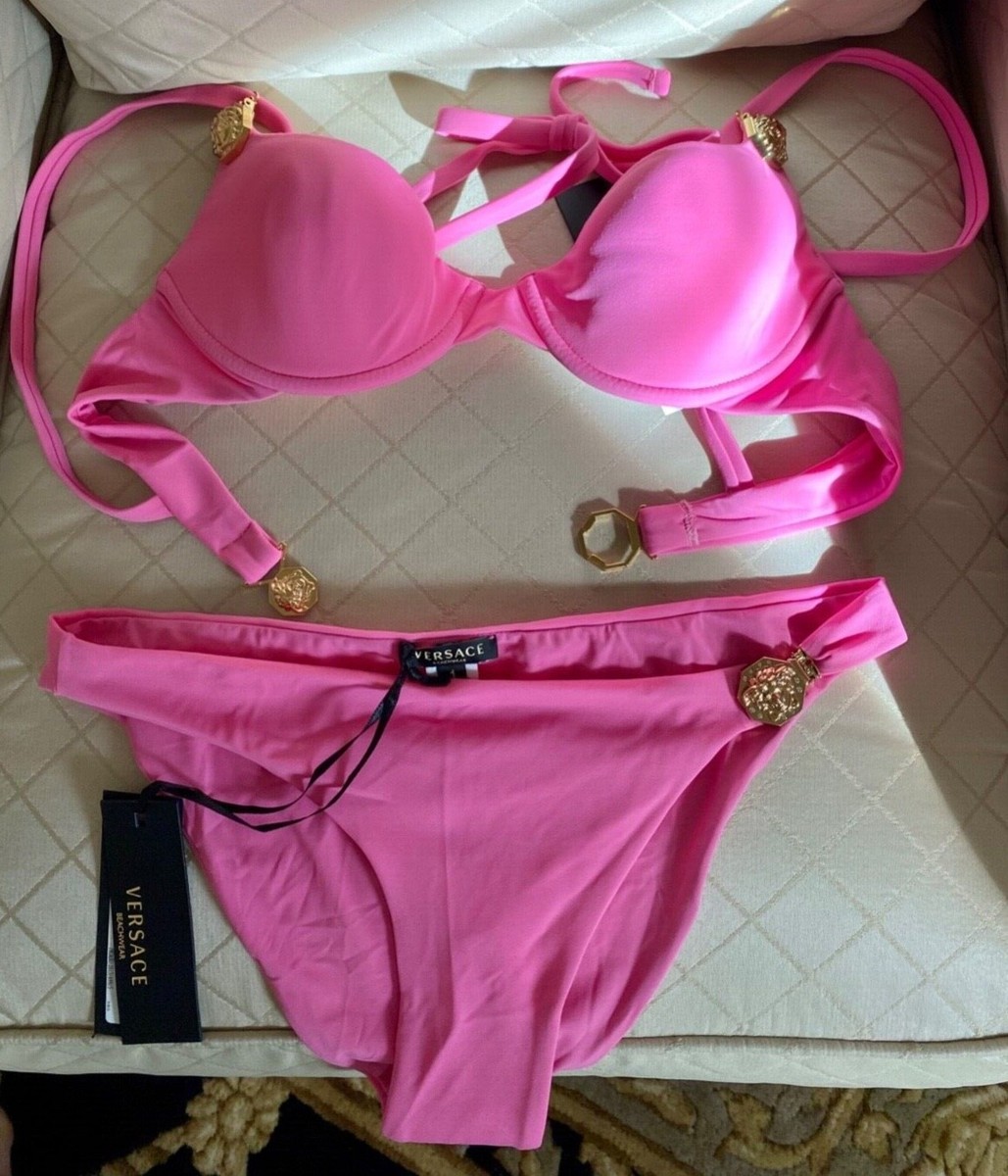 New Versace Beachwear Medusa Swimming Bathing Suit Set Swimwear