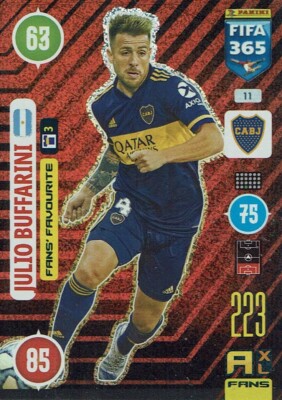 Panini Adrenalyn XL FIFA 365 2021 Nr. 11 Fans' Favourite Julio Buffarini