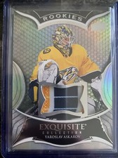 Yaroslav Askarov Rookie   2023-24 Black Diamond Exquisite 3 Color Patch  82/99