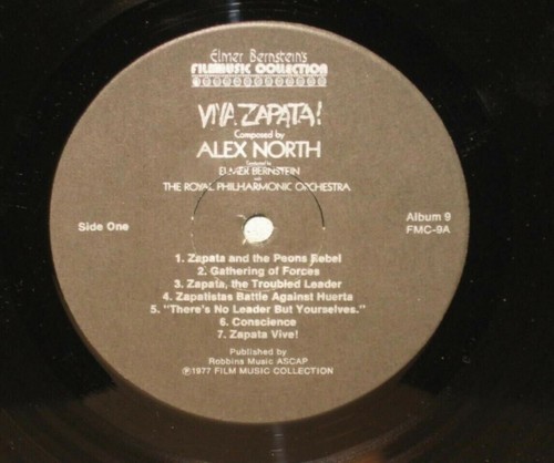 CRANIUM Soundtrack Alex North VIVA ZAPATA/DEATH OF A SALESMAN Lp Elmer Bernstein - Bild 3 von 4