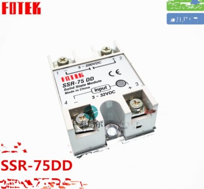 1 pcs FOTEK SSR-75DD Solid State Relay 5-200V DC | eBay