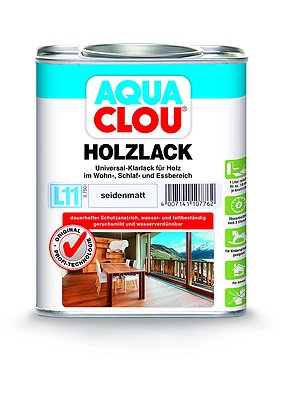 Clou L11 Aqua Clou Holzlack 250ml 750ml 2,5ltr Matt Seidenglanz Seidenmatt  #