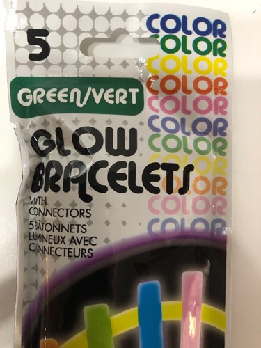 Glow Bracelets Set Of 5 Green 7.87 Inch - Picture 2 of 8