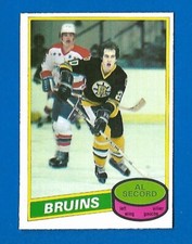 1980-81 O PEE CHEE #129 AL SECORD ROOKIE RC BOSTON BRUINS 80-81 OPC NHL