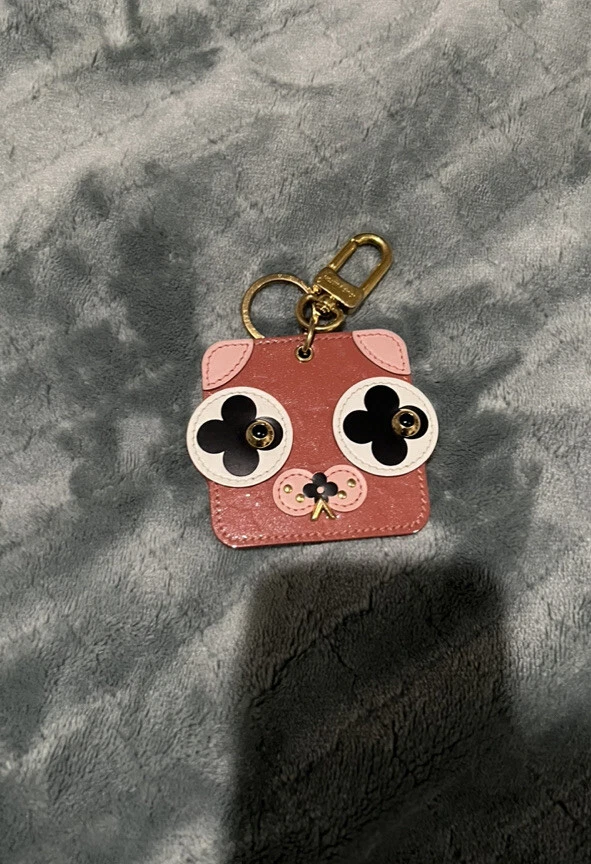 lv dog charm keychain