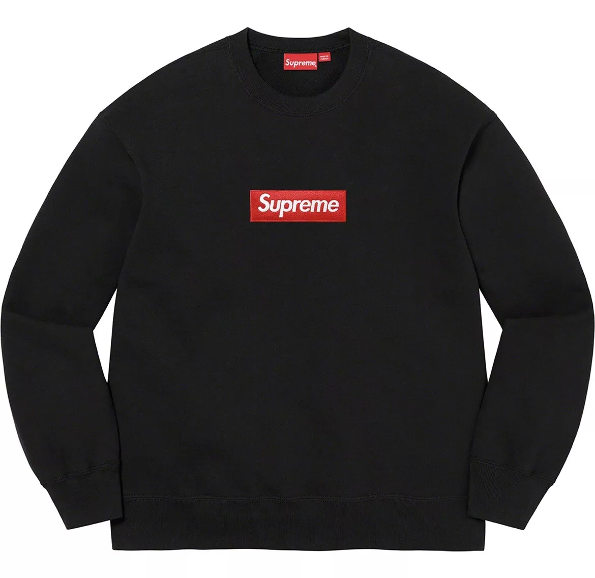 Supreme Box Logo Crewneck Sweatshirt Black FW22 Size Medium | eBay