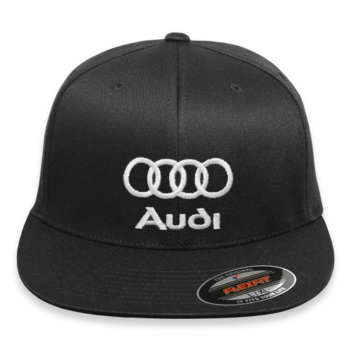 Audi Logo Embroidered Flexfit Hat Cap 