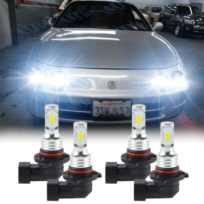 4-Piece 6000K LED Headlight Bulb Kit For 1994-2001 Acura Integra – High & Low Beam
