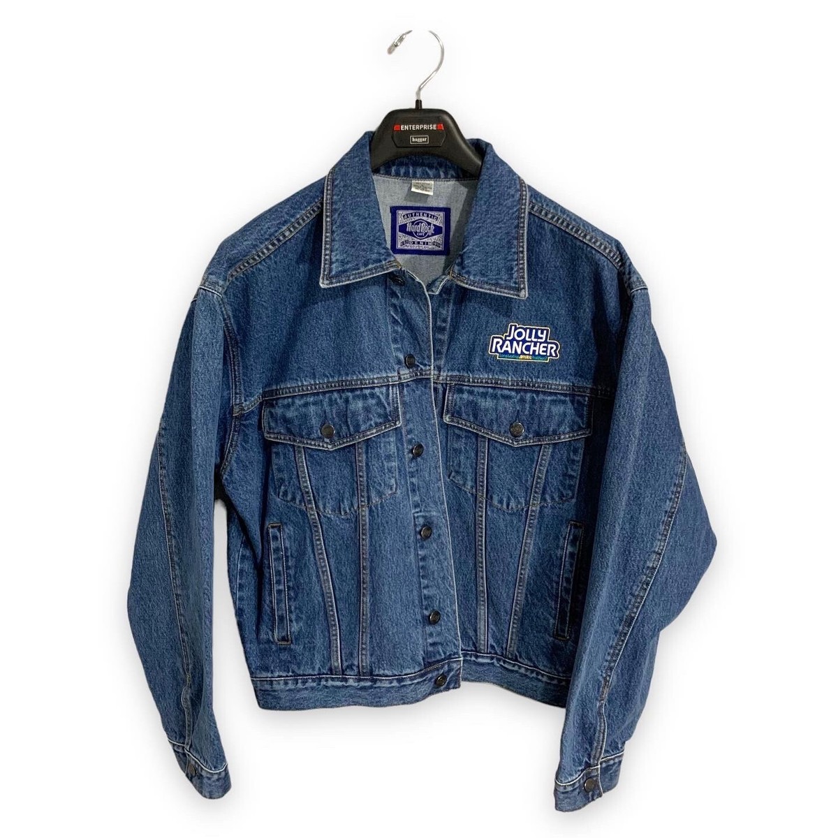Vintage 90s Hard Rock Cafe Jolly Rancher Denim Jean Jacket Vintage 90s Hard Rock Cafe Jolly Rancher Denim Jean Jacket