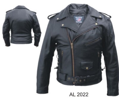 ALLSTATE Leather Men's Motorcycle Jacket For Riders