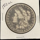 1892-CC MORGAN DOLLAR - NICE PLEASING CIRCULATED, KEY-DATE CARSON CITY RARE !!!!