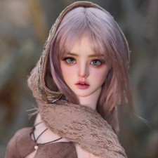 New Joint 1/3 BJD Doll Resin SD Pretty Girl with Face Makeup Eyes Bare Body Gift