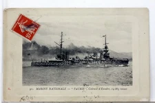 FRENCH NAVY CUIRASSE WWI 14/18 LA GRANDE GUERRE CPA Mi366