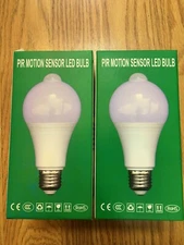9W12W Motion Sensor Light Bulb Motion Activated LED Dusk to Dawn Indoor/Outdoor 