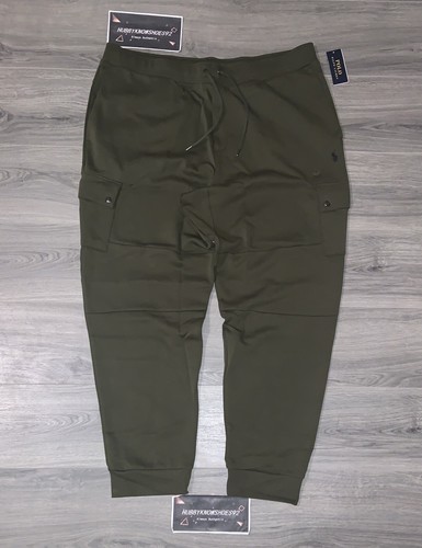 POLO RALPH LAUREN Men Big & Tall Green Cargo Pocket Double Knit Jogger Pants  NWT | eBay