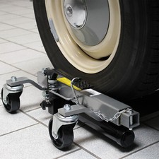 TTSet di 2 carrelli sposta auto max 680kg larghezza pneumatico 30cm Cric idrauli