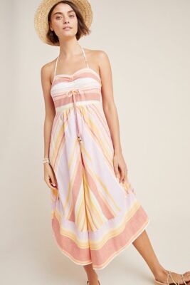 NEW Anthropologie Savannah Halter Dress 