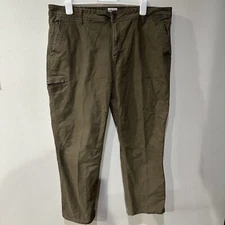 WEATHERPROOF VINTAGE Mens Relaxed Fit PANTS Jeans 42 x 30 Utility Green Pockets