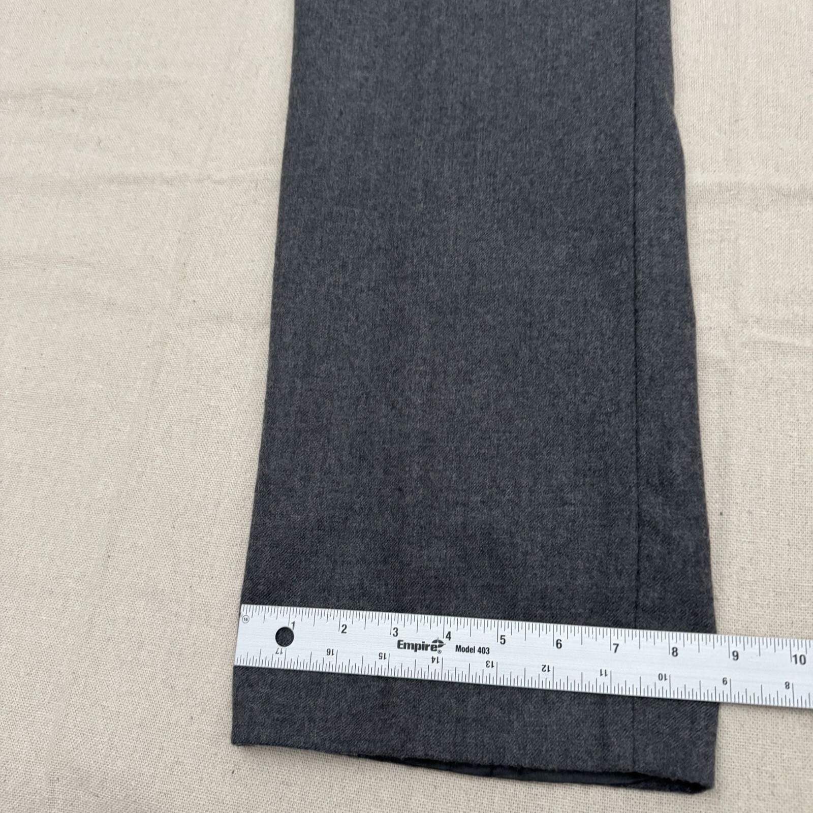 Pendleton Gray Straight-Leg Wool Blend Pants Butt… - image 9