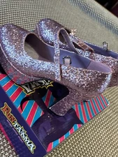 NWB Funtasma Pink Glitter Mary Jane Shoes Platform Size 9, Runs Small (8)