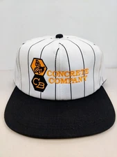 Vtg K Products USA MADE CB Concrete Co Trucker Hat Snapback Cap Vintage