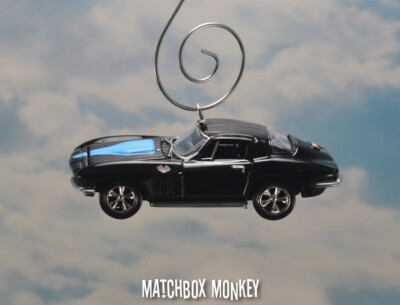 1965 Black Corvette 1/64 Christmas Ornament Chevrolet 427 Stinger