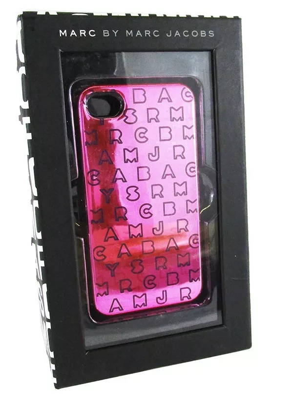 MARC by Marc Jacobs Metallic Pink Signature iPhone 4 4s Cover Case