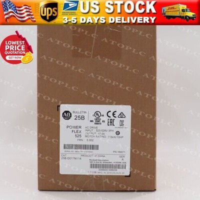 NEW AB Allen-Bradley 25B-D017N114 SER A PowerFlex 525 7.5kW/10HP Factory Sealed