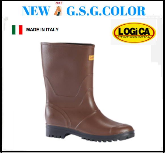 Botas De Tobillo De Goma Nitrílica Con Suela Antideslizante SRA Negra